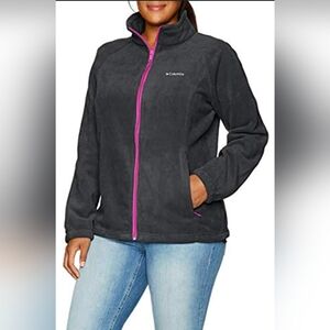 Columbia Women's Benton Springs Full Zip Fleece Jacket Size 2X New MSRP $65
